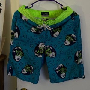 Est 1989 Place swim trunks size 14 NWOT. Very cool print .